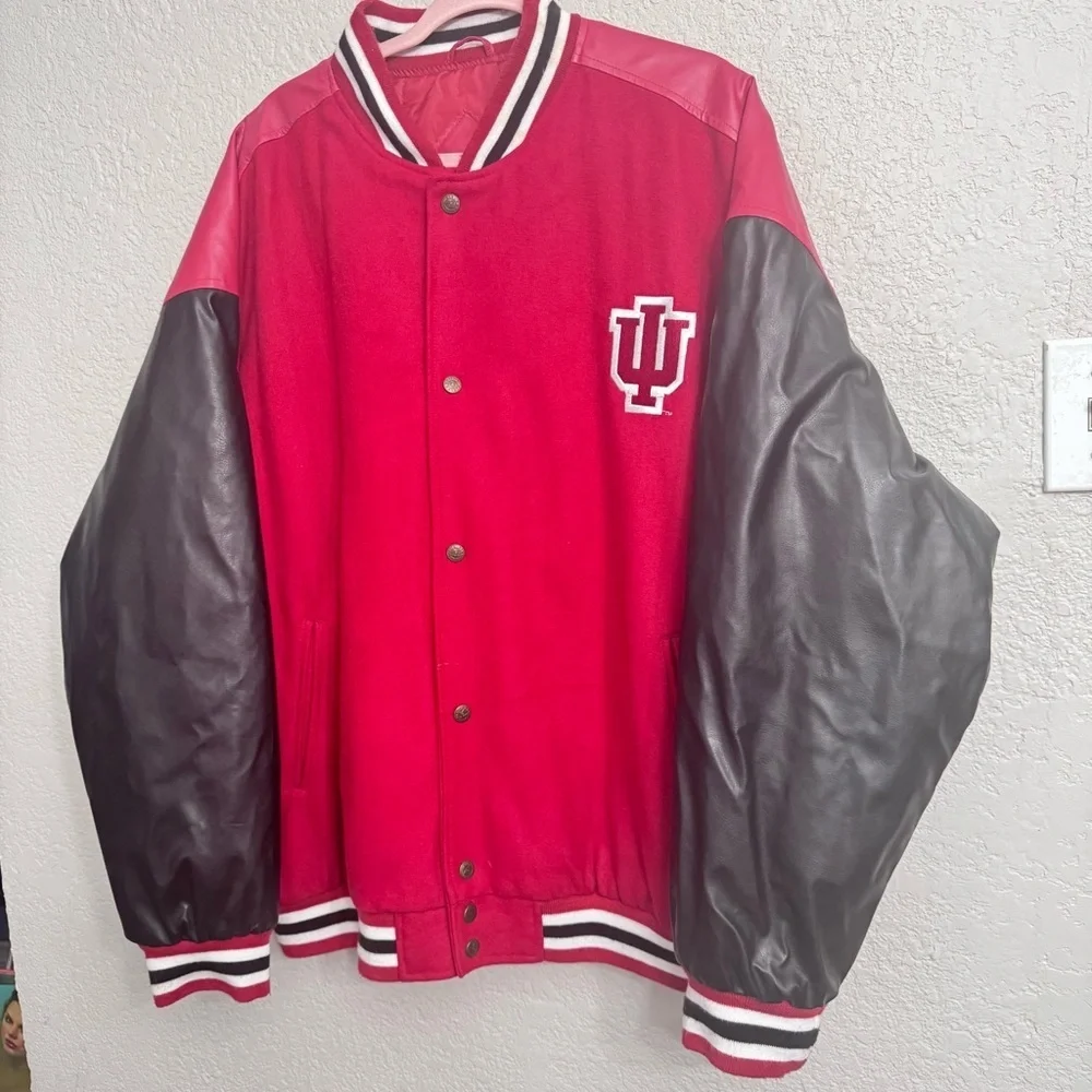 Vintage Indiana Hoosiers Varsity Jacket Steve & Barry’s Wool Men’s XXL - Picture 2 of 9